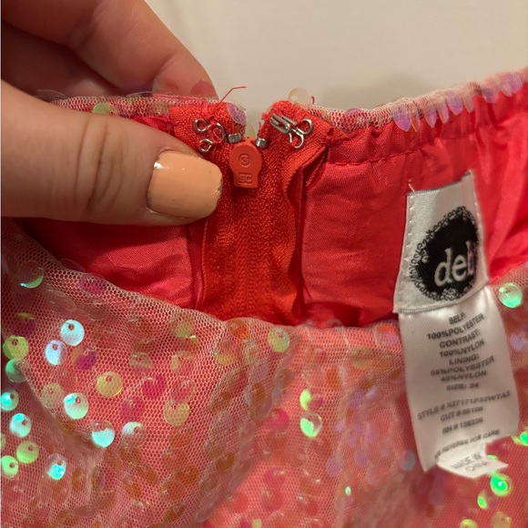 NWT DEB SEQUIN ROSETTE PROM DRESS - Picture 7 of 11